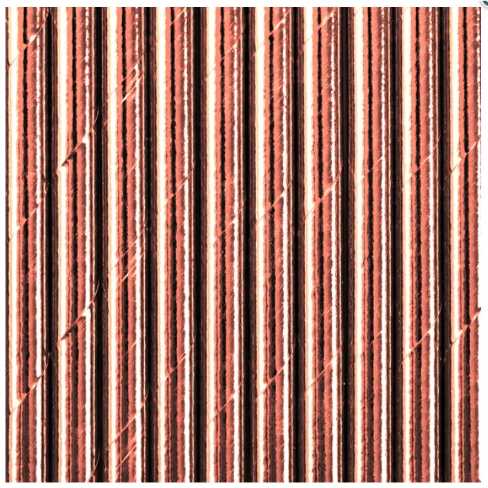 Paie roz-aurii - 10 buc | Paie elegante din hârtie pentru petreceri și sărbători